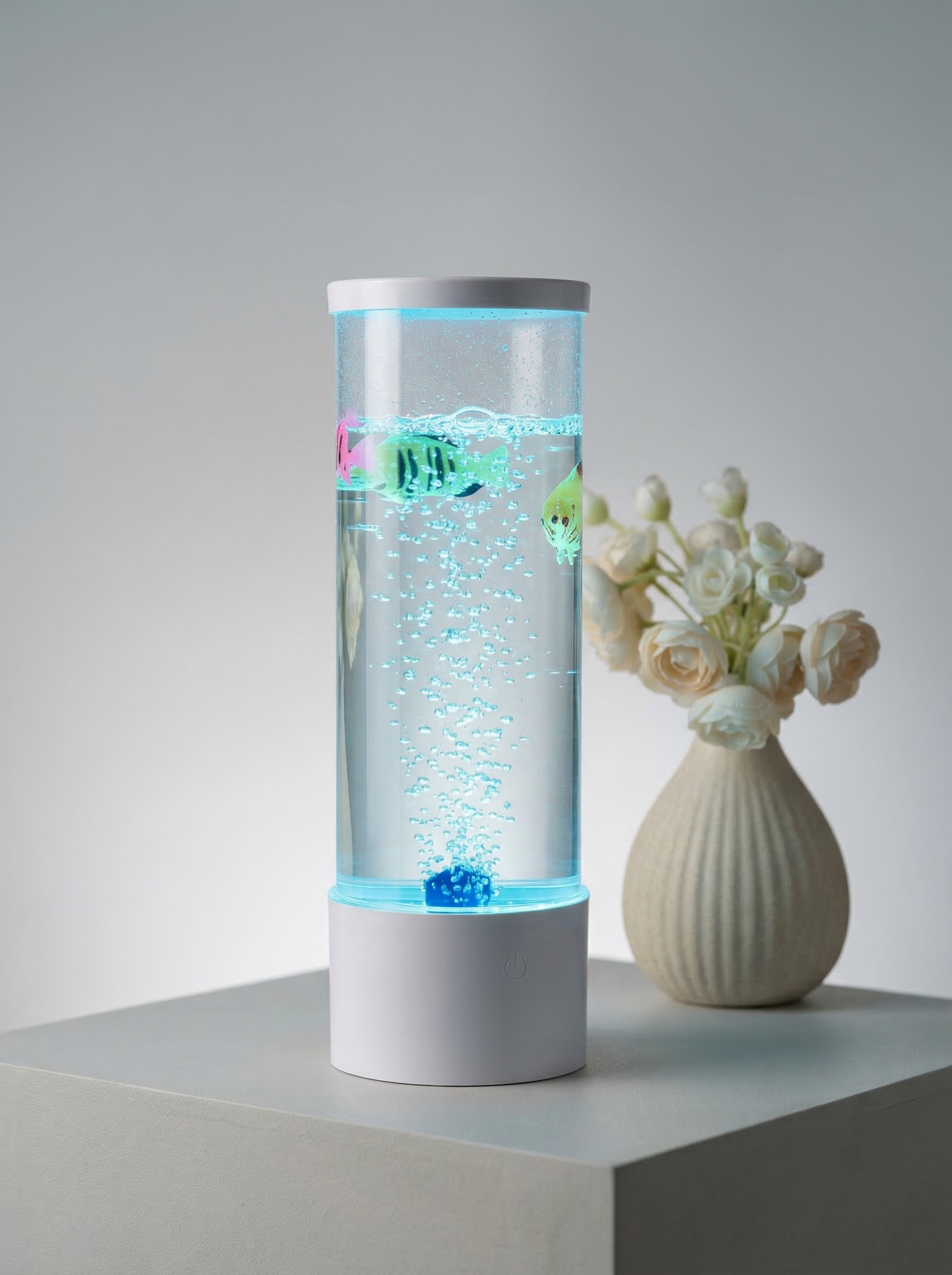 LED pufakchali meduza chirog‘i - Akvarium tungi chirog‘i, rangli yoritgich, USB – 5